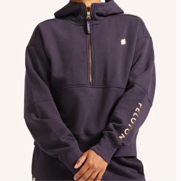 Peloton Quarter Zip Pullover Hoodie - Picture 1 of 8